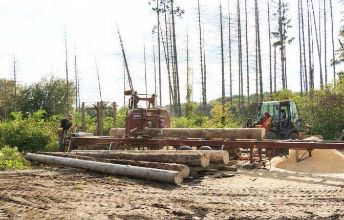 Sägeplatz Mobile Sägewerk