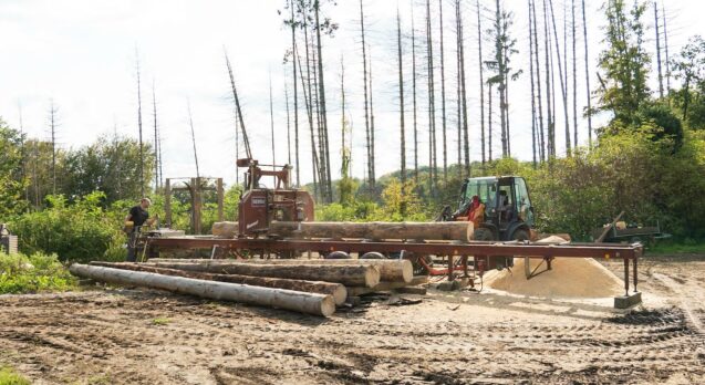 Sägeplatz Mobile Sägewerk